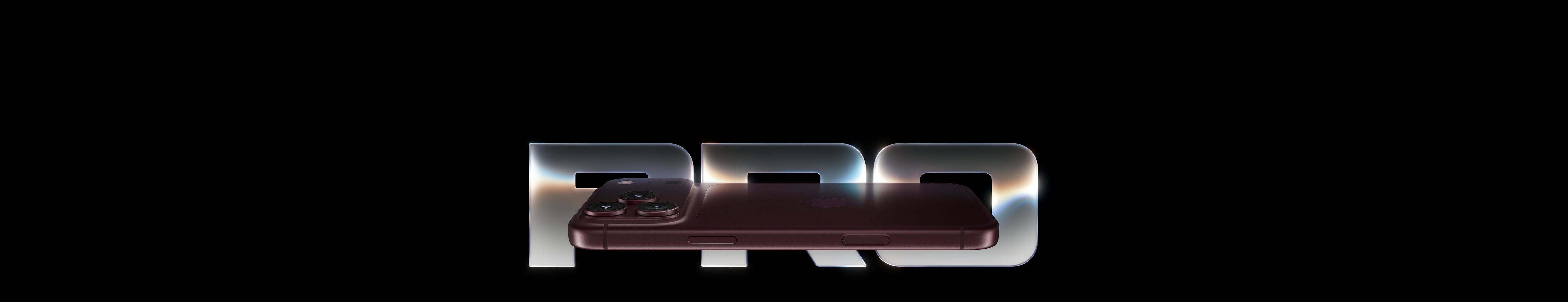 iPhone 18 Pro in Burgundy, in front of the word Pro.